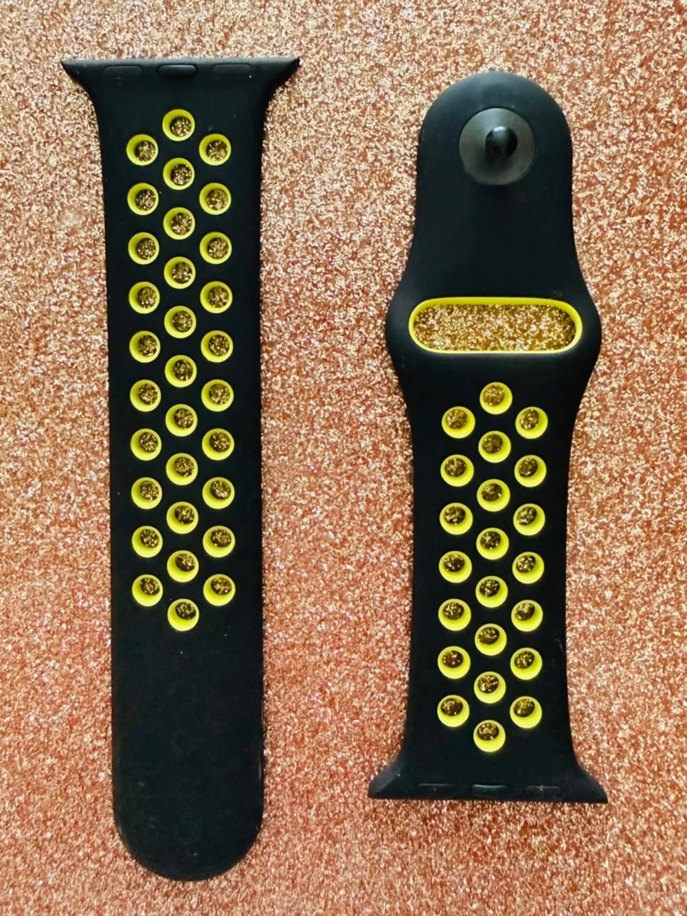 Apple Watch Nike Sport Band S/M - Black/Volt